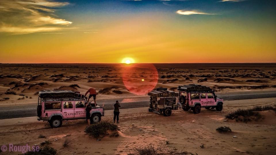 Soluppgång Mauretanien