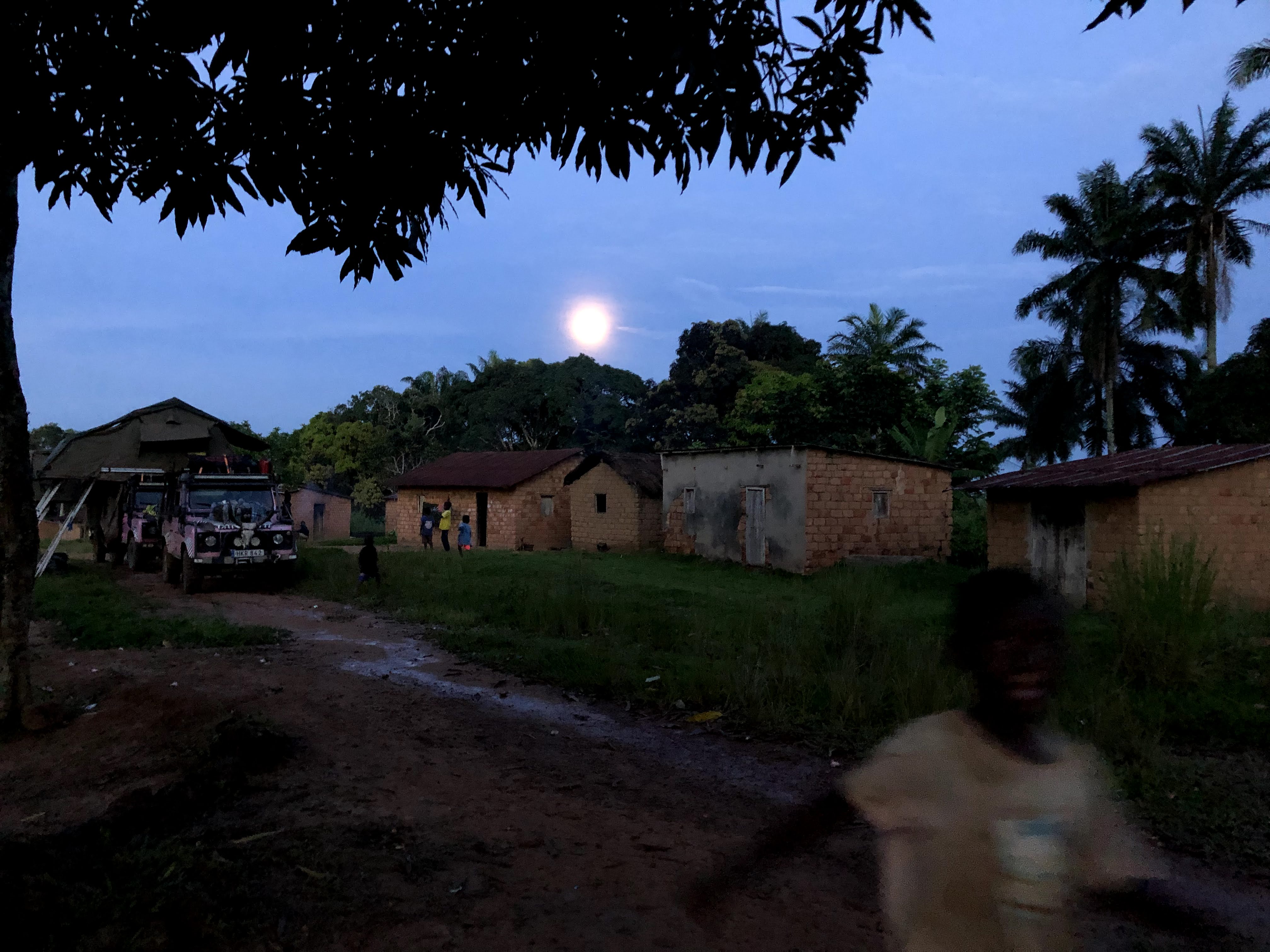 nattläger by i Kongo